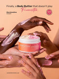 Young Indian adults applying Marshmallow Dream whipped body butter by Skintuition Cosmetics for deep skin hydration