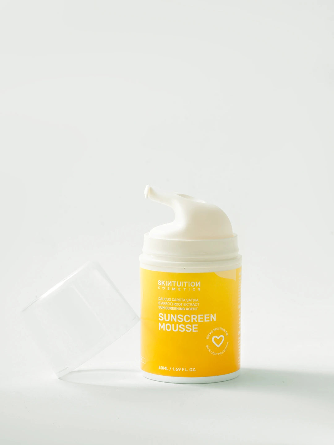 Skintuition Cosmetics SPF 50 PA+++ sunscreen mousse bottle